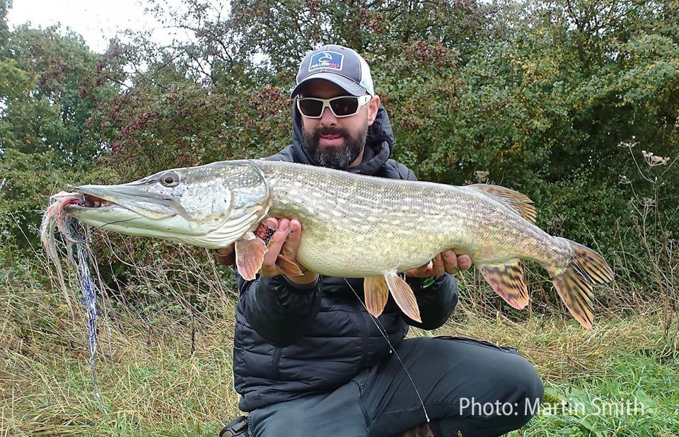 Martin Smith with a big fly-caught pike
