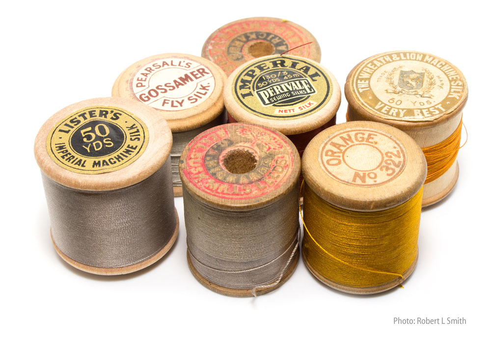 Vintage Orig PEARSALL'S GOSSAMER Marabou Silk Floss Wood Spools Fly Tying 