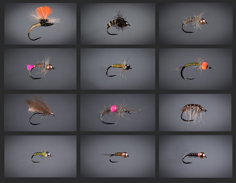 Fly Fishing Flies 12 Beaded Hot Spot Sow Bugs size 14 & 16 Beaded Trout Nymphs 