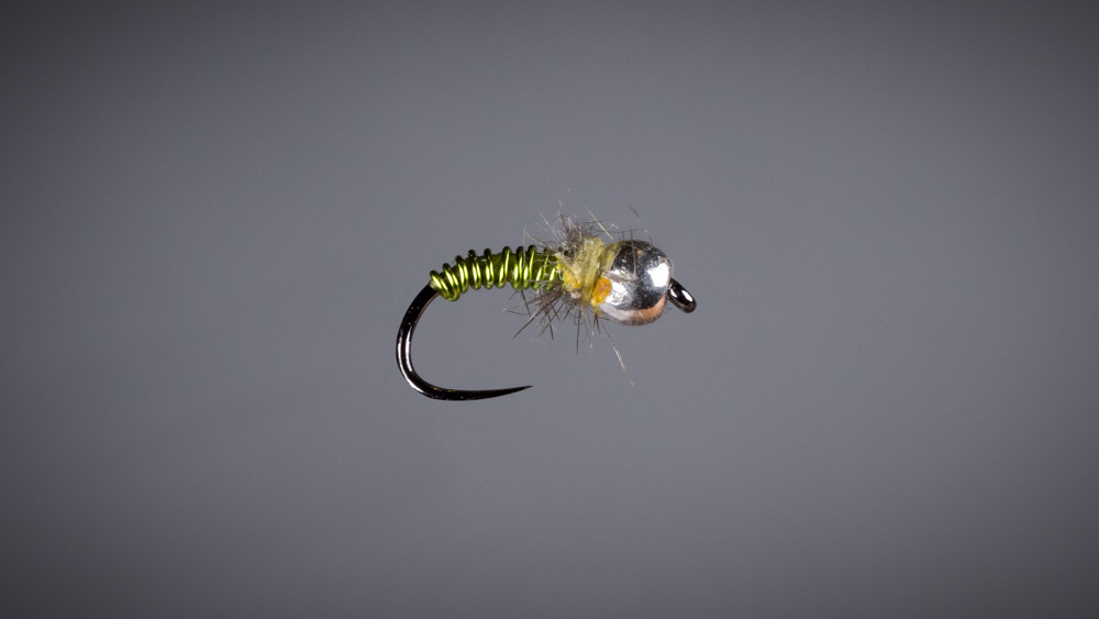 Chartreuse brassie nymph variant