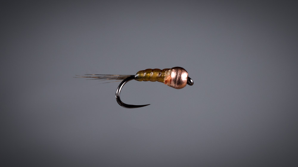 One of my best euro nymphing flies - micro olive nymph