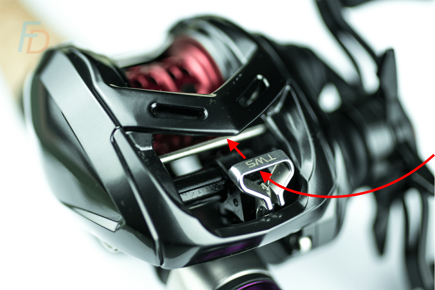 How to set up a baitcaster reel - Line threading direction for spooling up