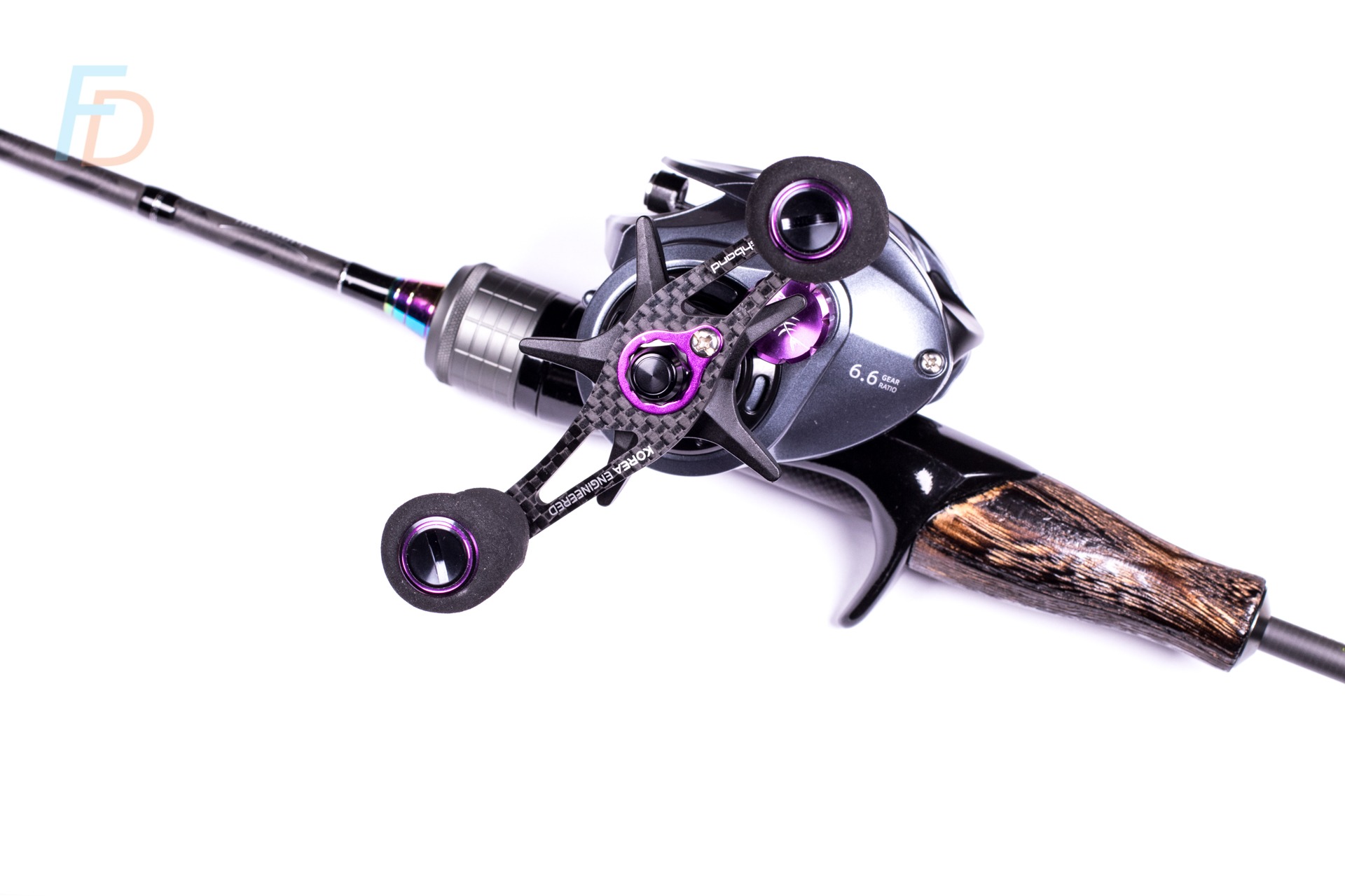 Baitcasting style rod and reel