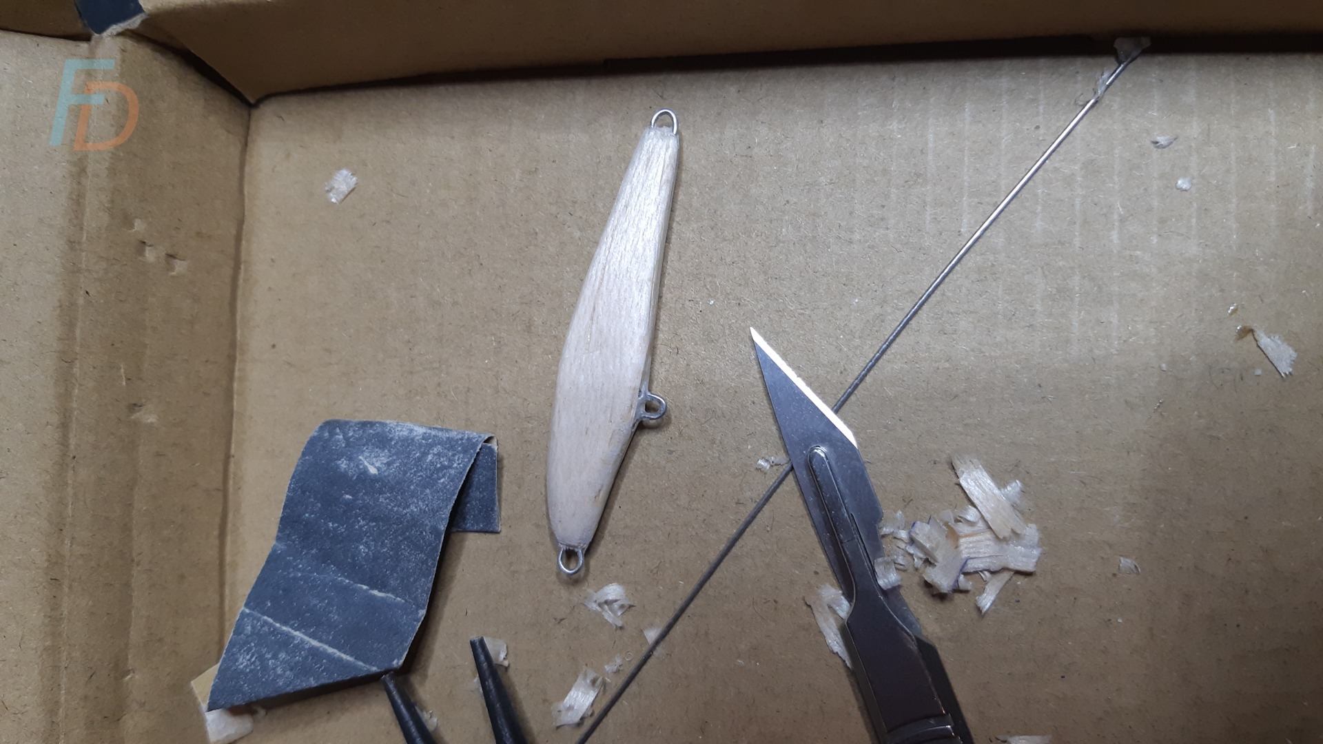 How to make fishing lures: Shaping a Balsa Minnow