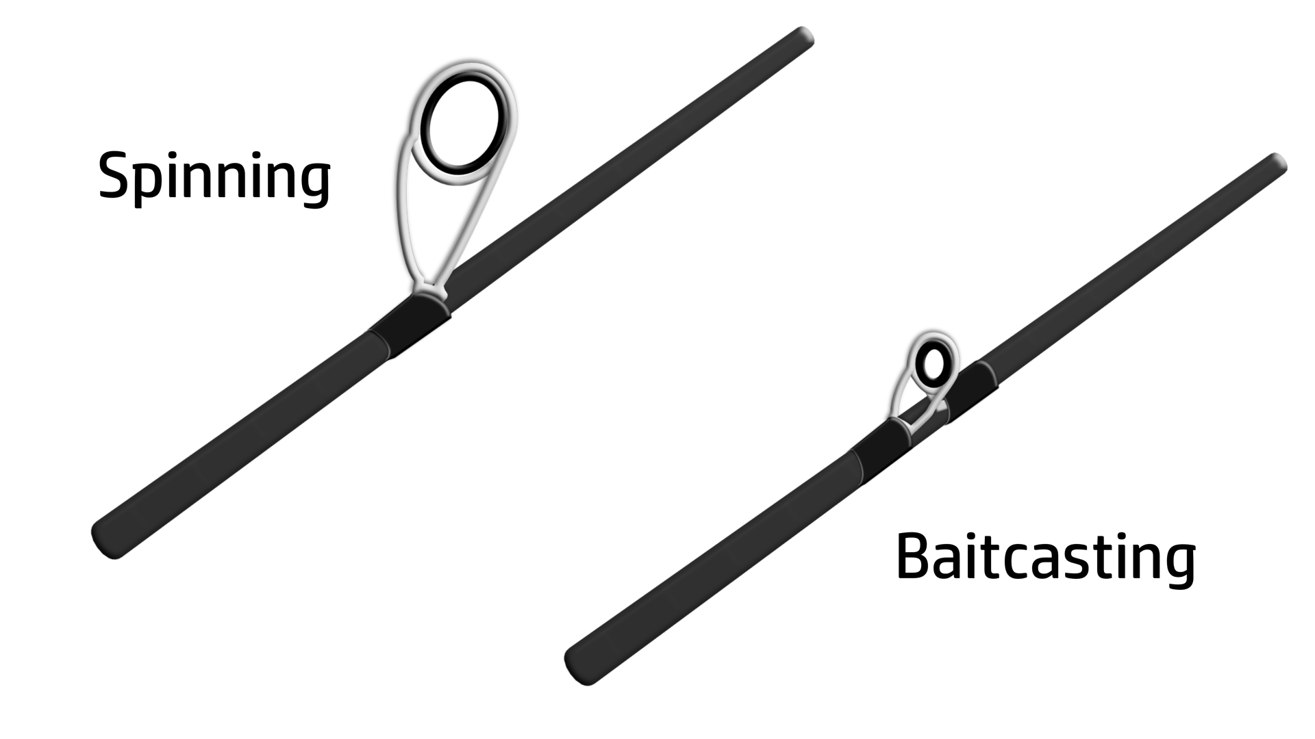 Bait Finesse casting rod line guide versus spinning rod